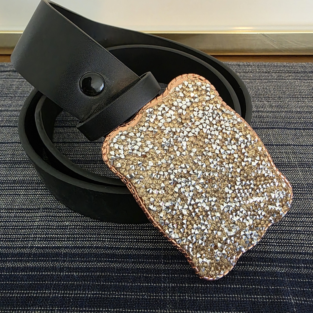 Rose Gold Wallet Buckle Belt Clip - Picture 2 of 6